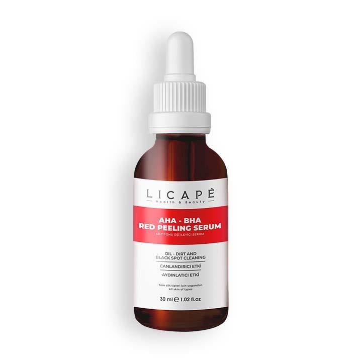 سرم لایه بردار احیاکننده لیکاپه  %10 AHA %2 BHA قرمز 30 میلی‌لیتر لیکاپه