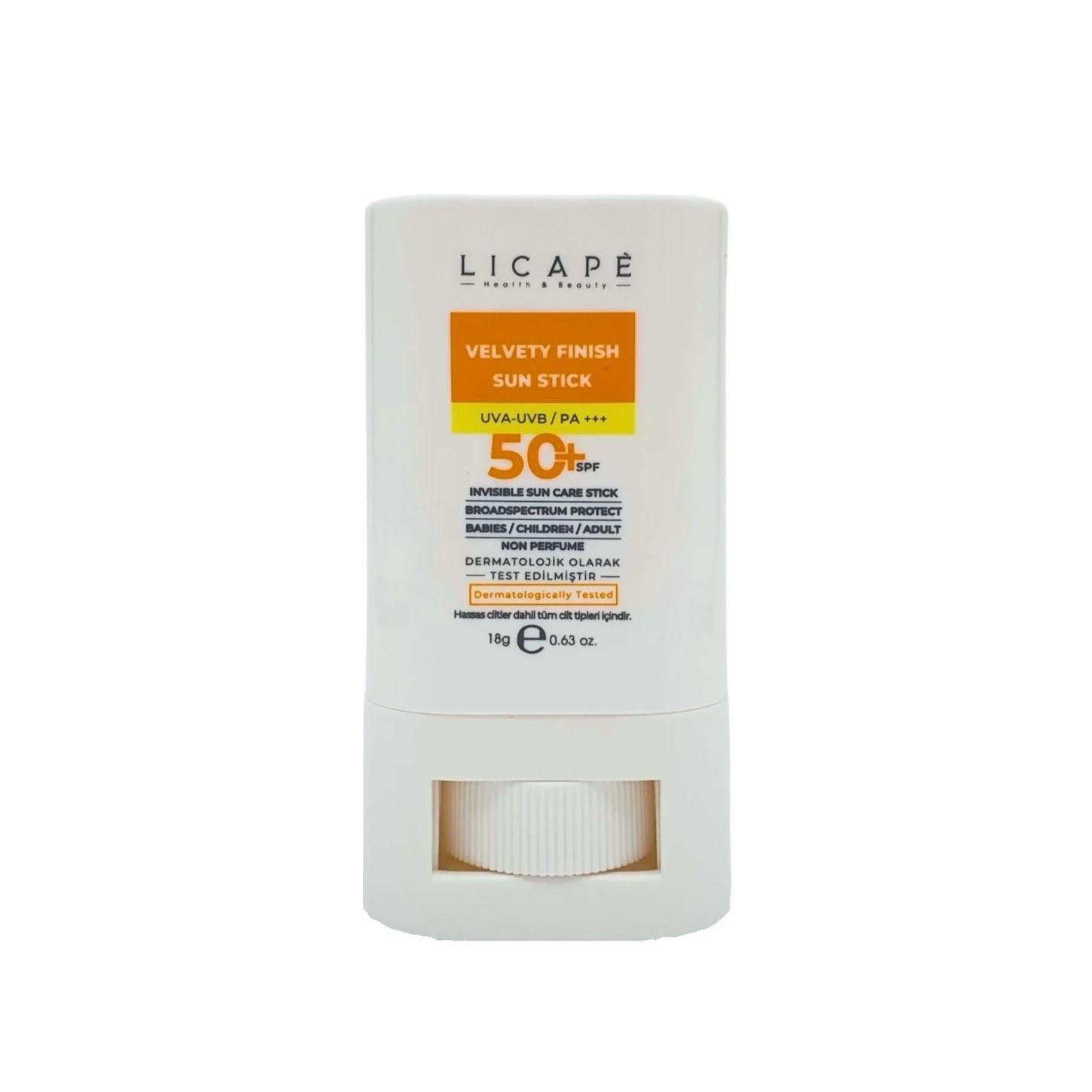 استیک ضد آفتاب با محافظت بالا مقاوم در برابر آب SPF 50 18 گرم لیکاپه