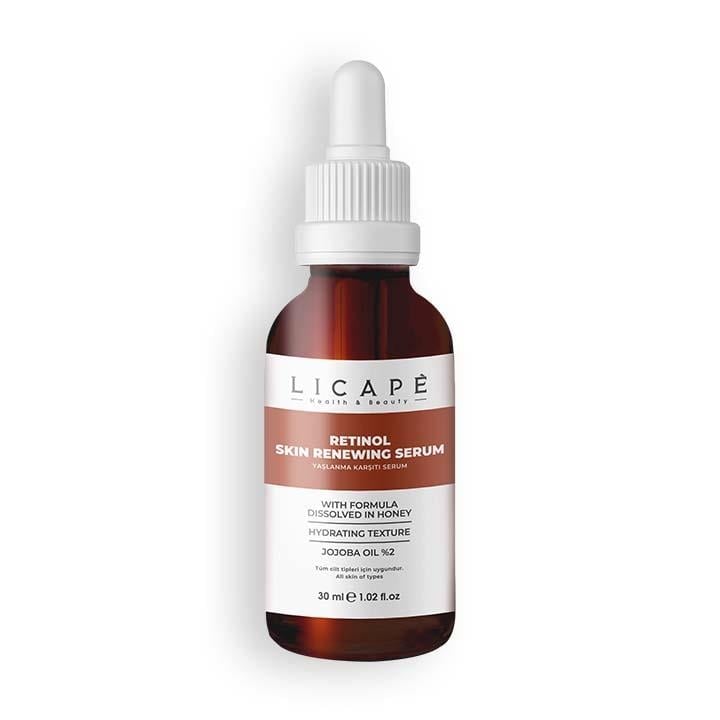 سرم ضد پیری و روشن‌کننده رتینول 30 میلی‌لیتر لیکاپه